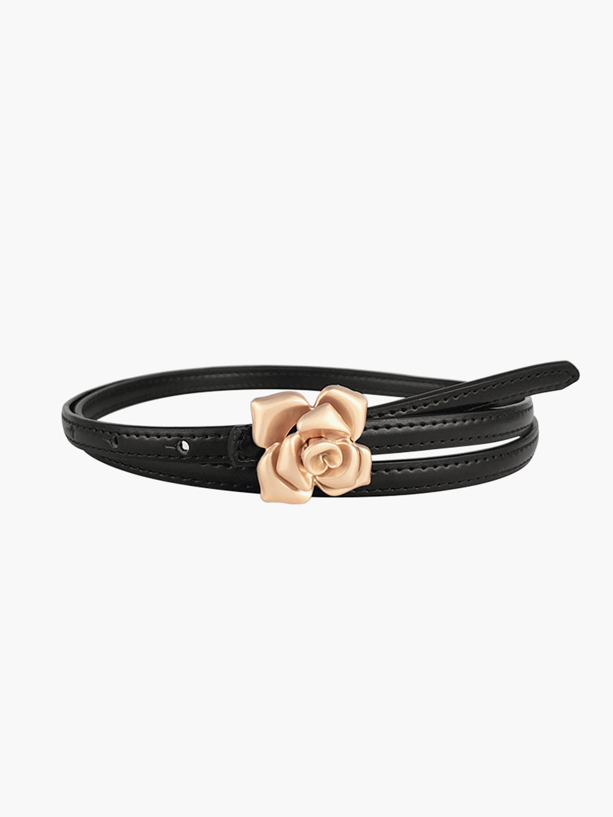 Gold Buckle Rose Belt