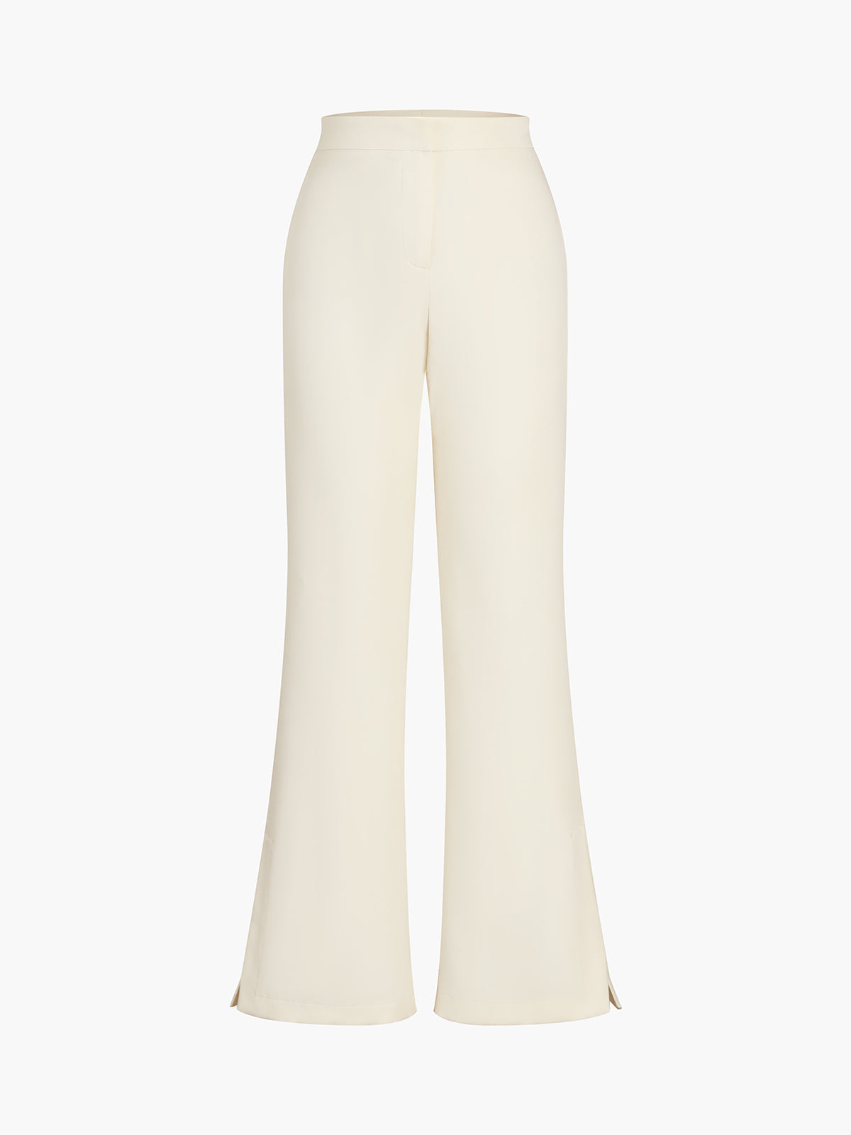 Solid Straight Leg Pants