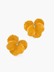 Rhinestone Decor Flower Earrings