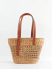 Large Capacity Beach Tote Basket Bag