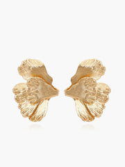 Vintage Golden Leaf Earrings