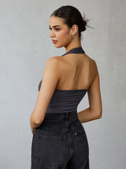 Backless Low Cut Tank Top