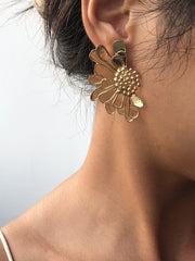 Retro Alloy Flower Earrings