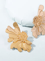 Retro Alloy Flower Earrings