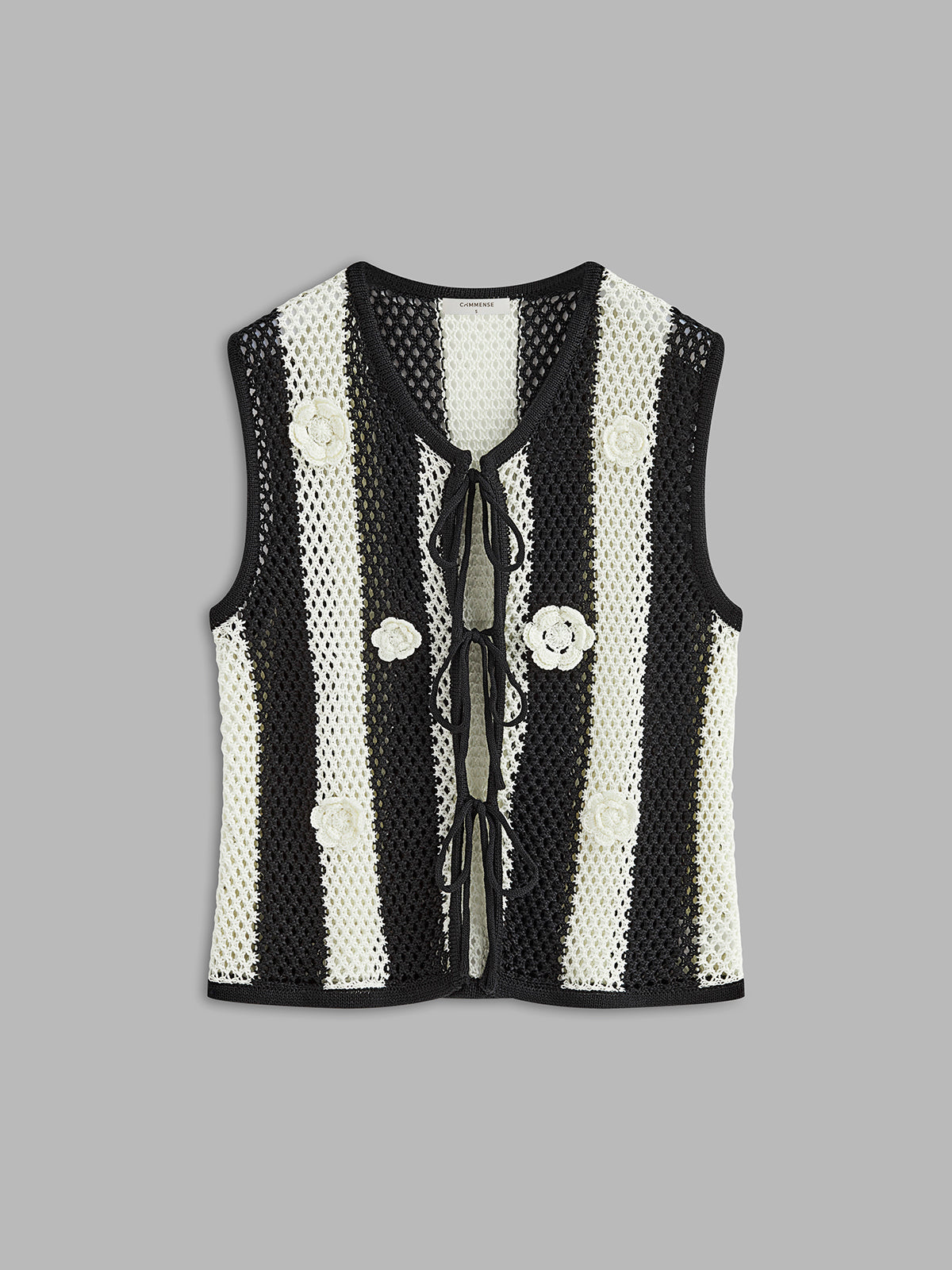 Crochet Flower Hollow Sweater Vest