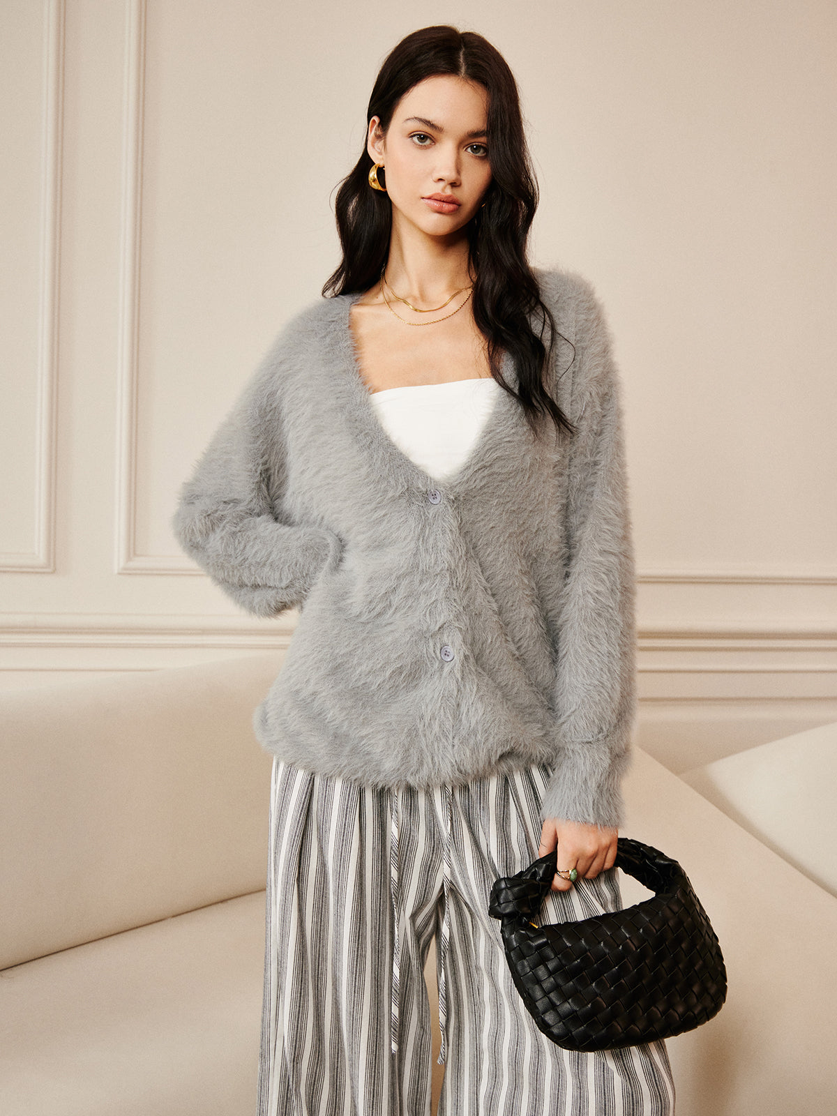 Oversize Furry Cardigan