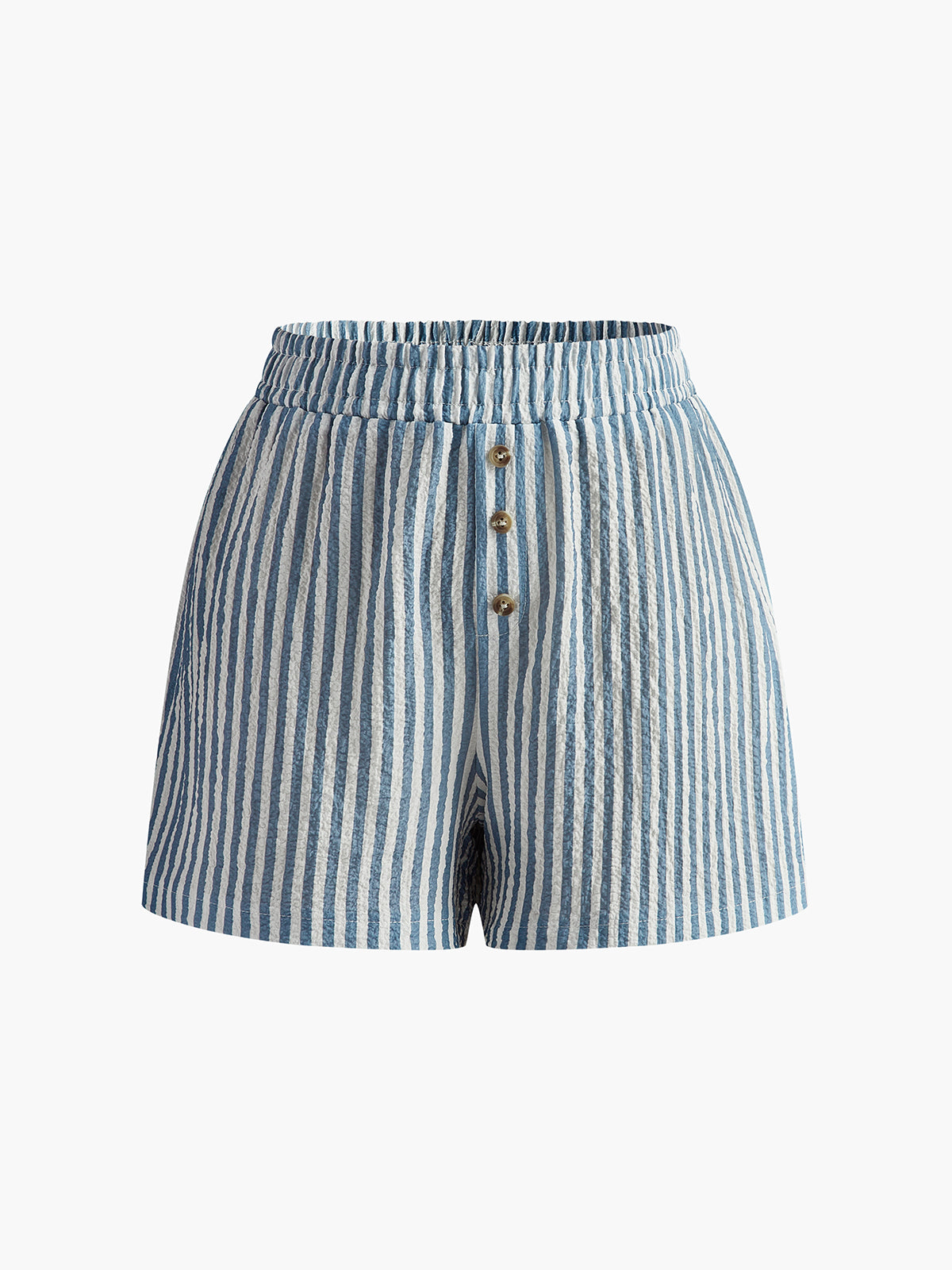 Vintage Pinstripe Button Shorts