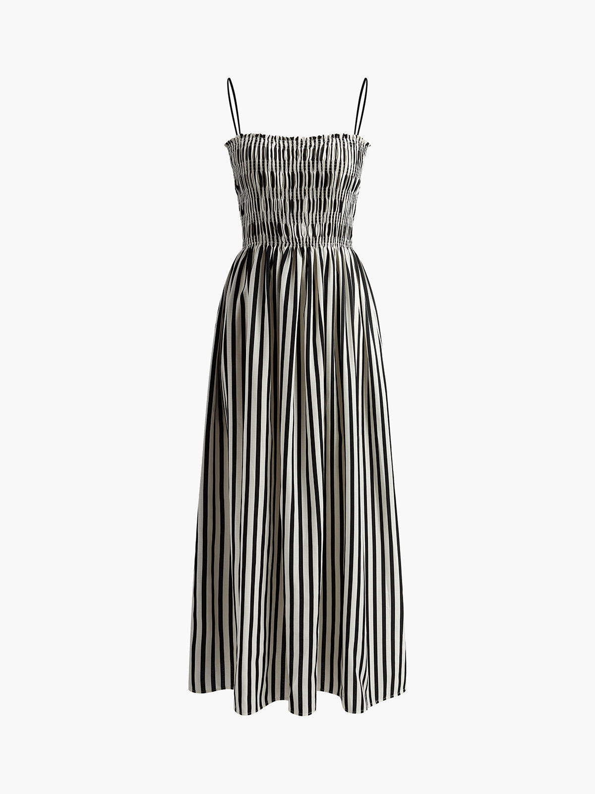 Sleeveless Pinstripe Long Dress