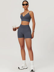 Hip-Lifting Yoga Shorts Set