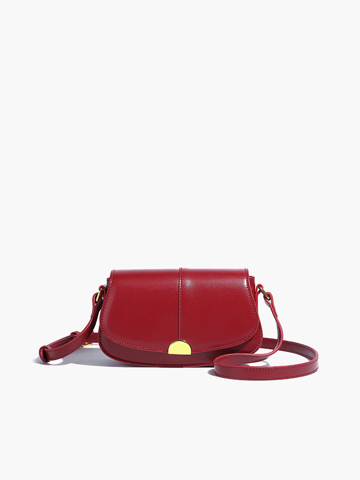 Soft Buckle Glossy Crossbody Bag