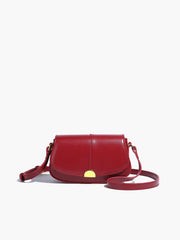 Soft Buckle Glossy Crossbody Bag