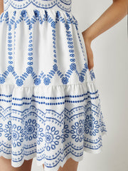 Boho Printed Flowy Tank Short Dress