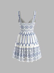 Boho Printed Flowy Tank Short Dress