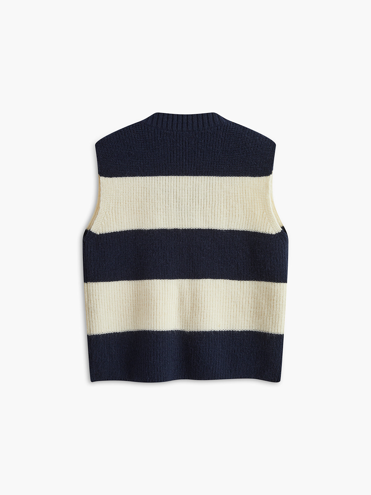 V-Neck Striped Sweater Vest