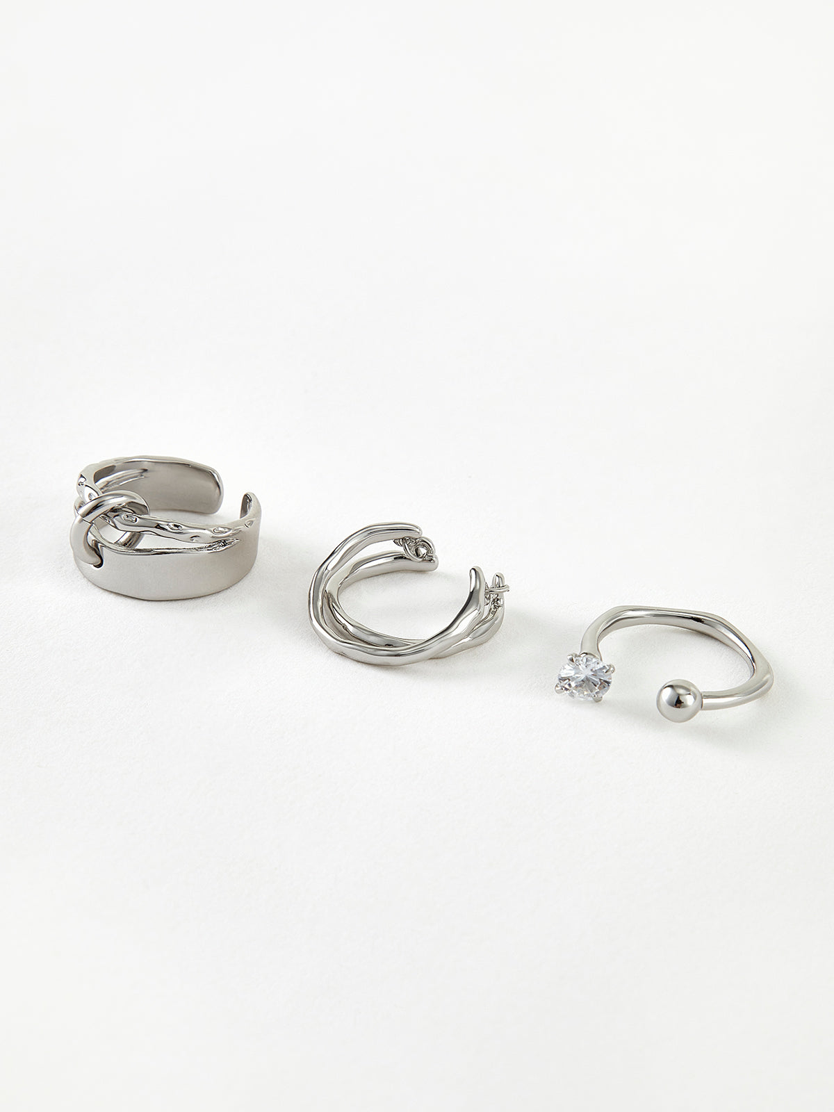 3pcs Open Hoop Ring