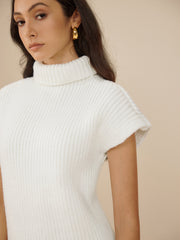 Elegant Ribbed Turtleneck Sweater