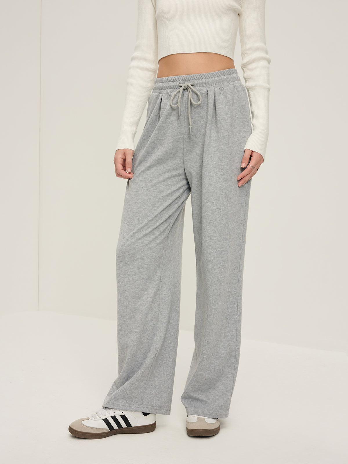 Leisure Drawstring Baggy Sweatpants