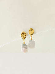 Baroque Pearl Pendant Earrings