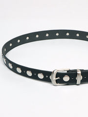 Soft-Buckle Studded Belt