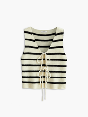 V-Neck Striped Tie Sweater Vest