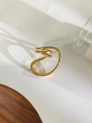 1pc Irregular Spring Twist Ring