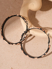 Leopard Printed Hoop Earrings