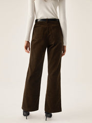 Corduroy Wide Leg Pocket Pants