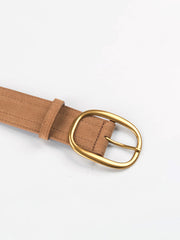 Matte Golden Buckle Belt