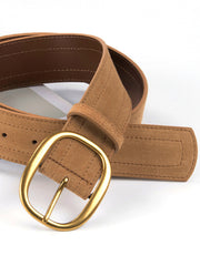 Matte Golden Buckle Belt