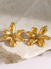 Elegant Irregular Petal Earrings