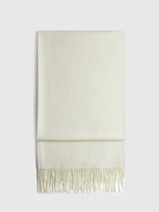 Wool-Blend Minimalist Tassel Scarf