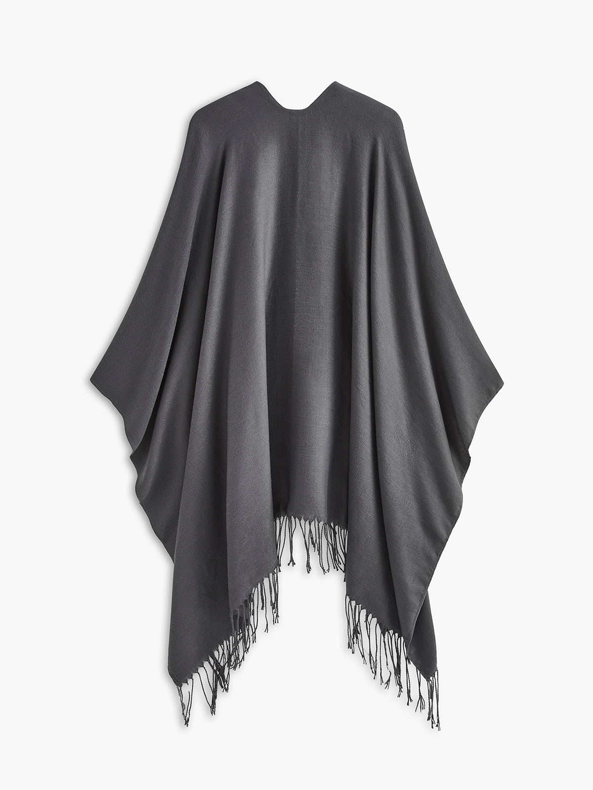 Versatile Plain Tassel Scarf