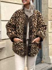 Leopard Printed Winter Coat