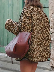 Leopard Printed Winter Coat