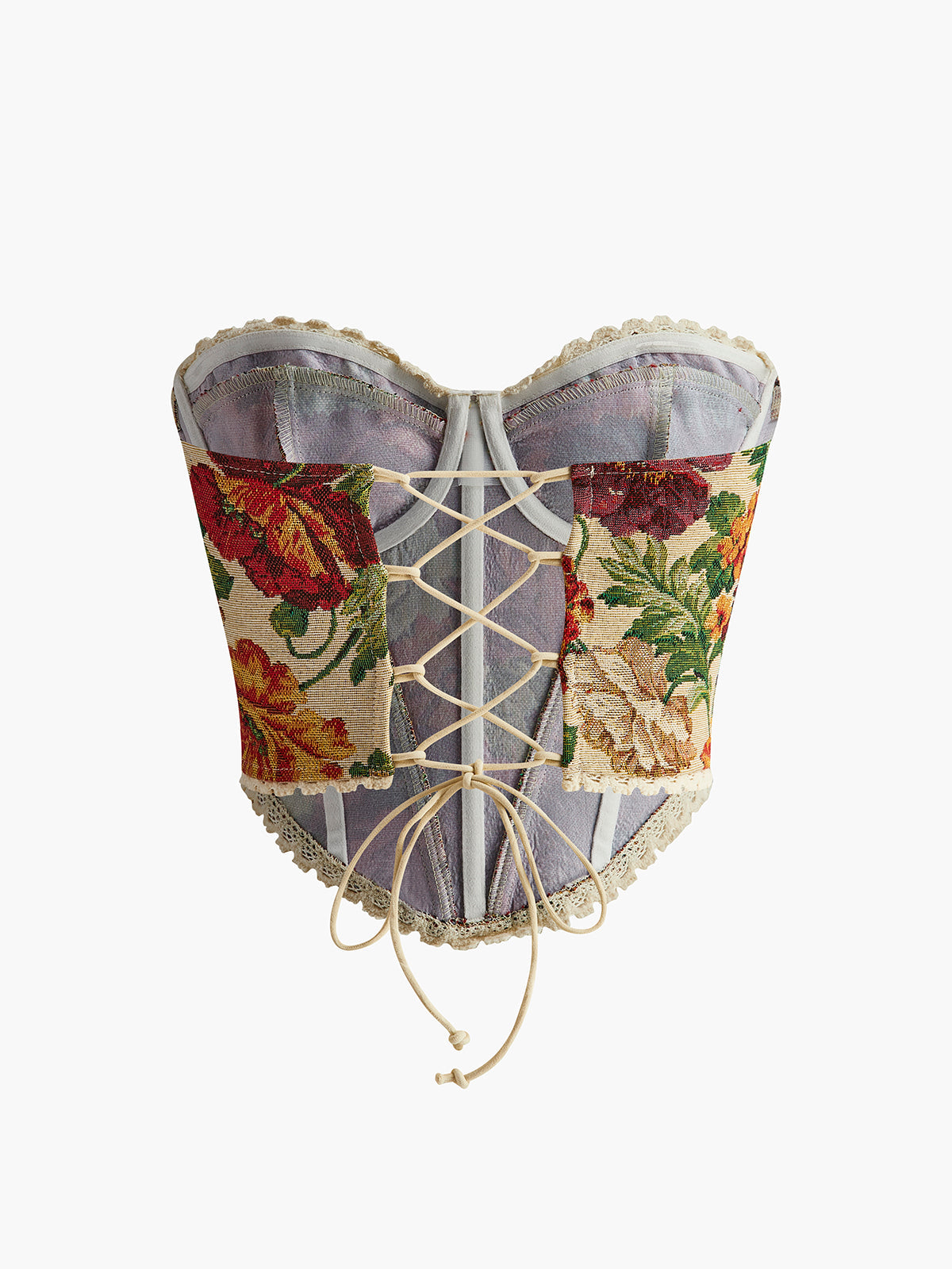 Floral Drawstring Corset