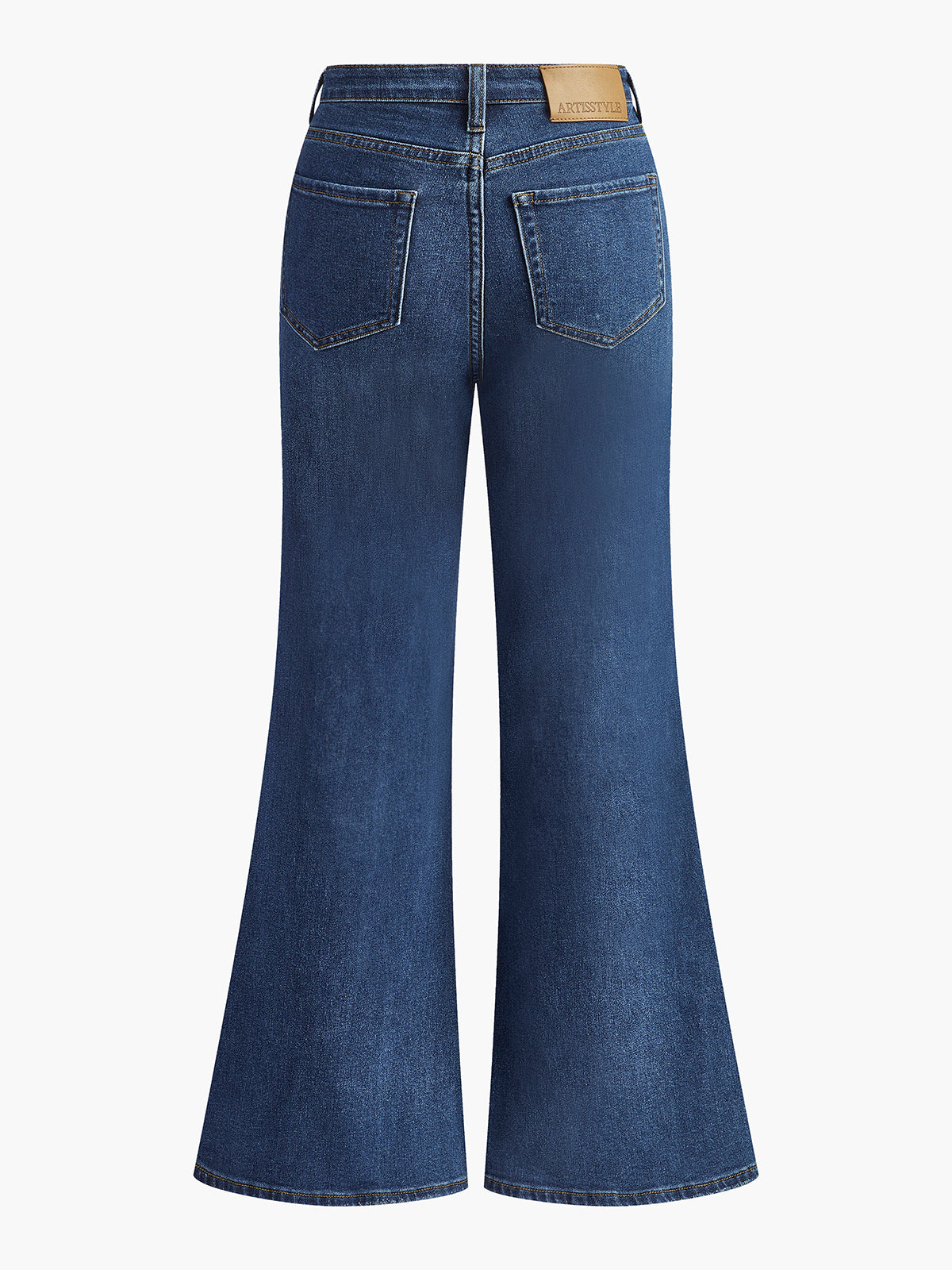 Cotton Denim Bootcut Jeans