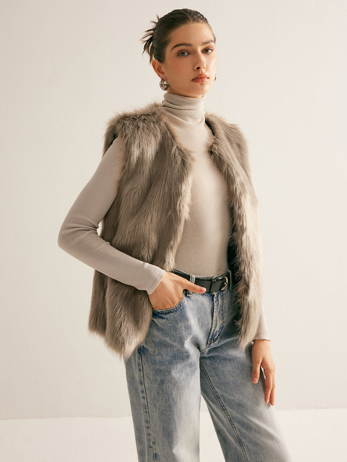 Leisure Faux Fur Vest