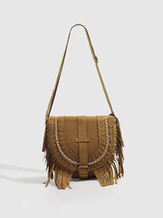 Boheme Buckle Flap Tassel Bag