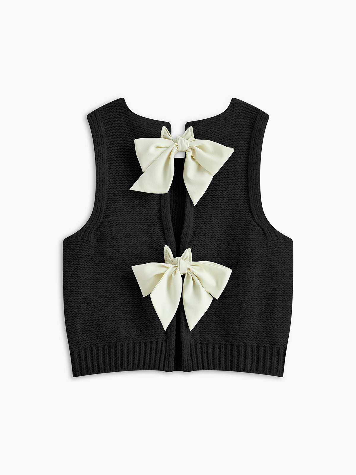 Bow Front Sweater Vest