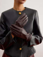 Fleece Lined Goatskin Gloves