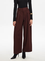 Versatile Pleated Wide-Leg Pants