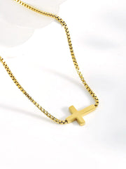 Mini Cross Pendant Necklace