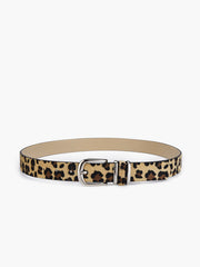 Leopard Printed Buckle Belt