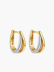 U-Shape Tunnel Hoop Earrings