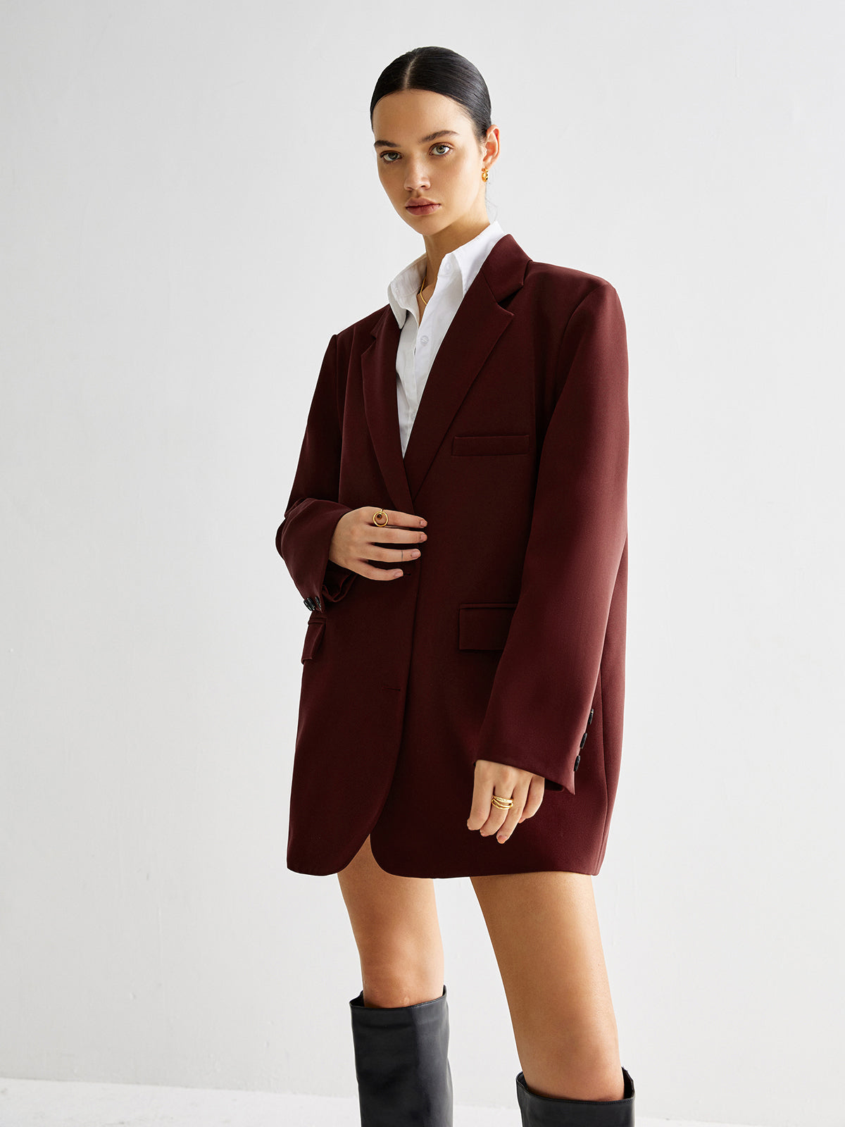 Tie Back Shift Blazer