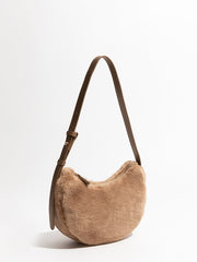 Adjustable Strap Fuzzy Armpit Bag