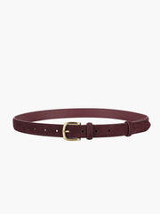 Suede Buckle Slim Belt