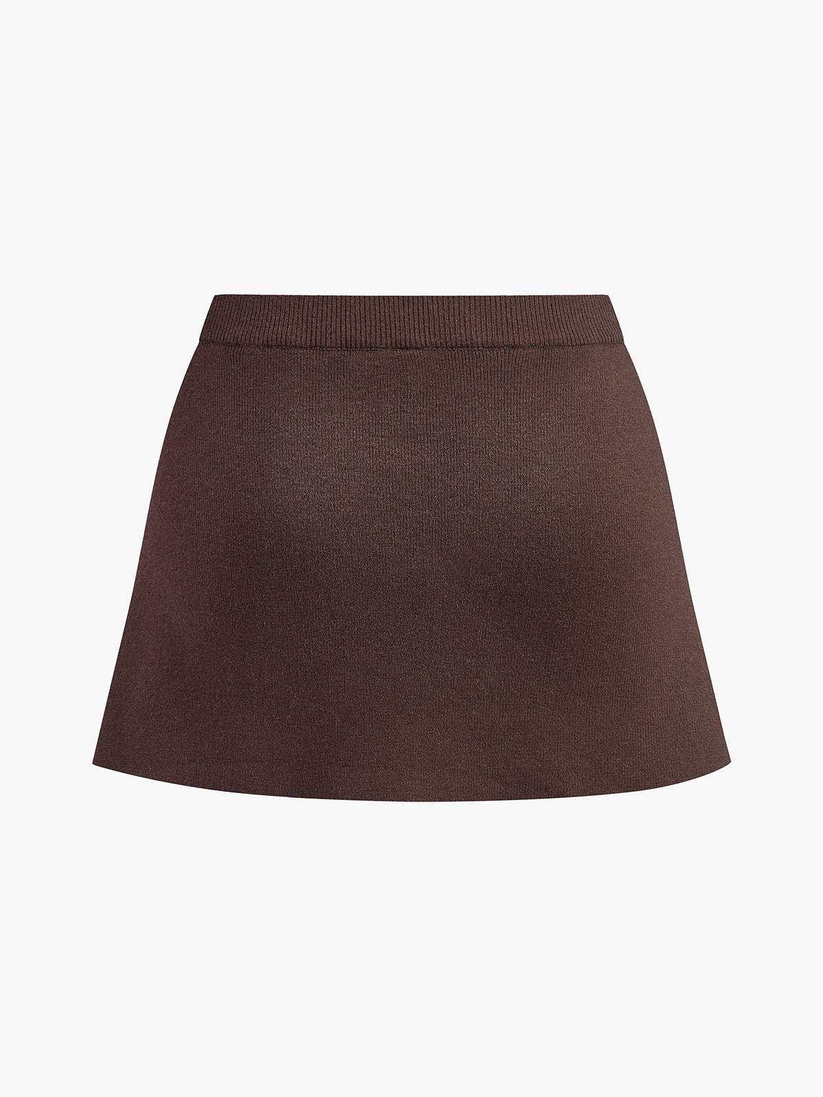 Elastic Waist Pleated Knit Skirt