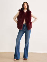 Minimalist Faux Fur Vest