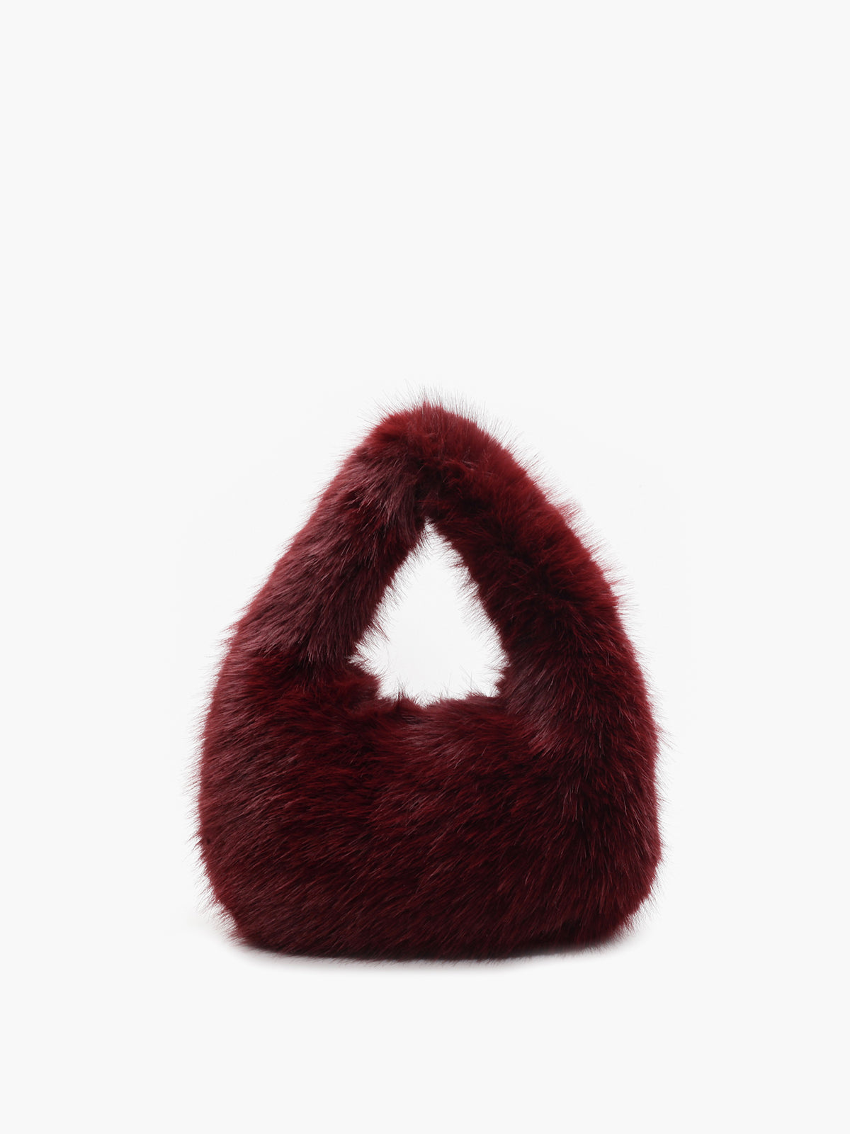 Rounded Fuzzy Handbag